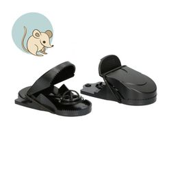 Pack 2 Ratoneras Plastico 10x5cm