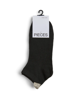 Pack 2 unidades calcetines tobilleros Pieces Black