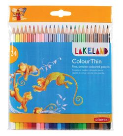 Pack 24 lápices de colores Derwent Lakeland con una punta más fina