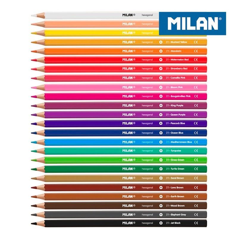 Pack 24 lapices de colores milan