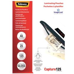 Pack 25 Fundas Plastificar 125 micras Brillo A5