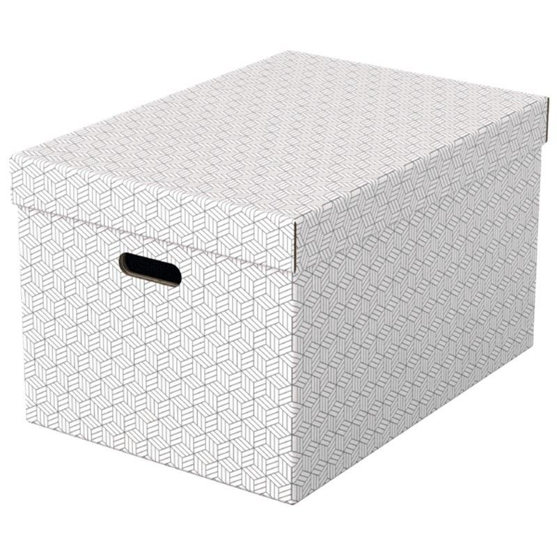 Pack 3 cajas de almacenaje grandes (510x355x305mm), blanca
