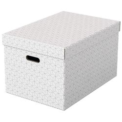 Pack 3 cajas de almacenaje grandes (510x355x305mm), blanca