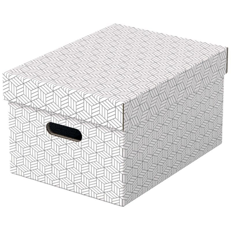 Pack 3 cajas de almacenaje medianas (365x265x205mm), blanca