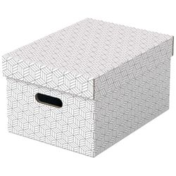 Pack 3 cajas de almacenaje medianas (365x265x205mm), blanca