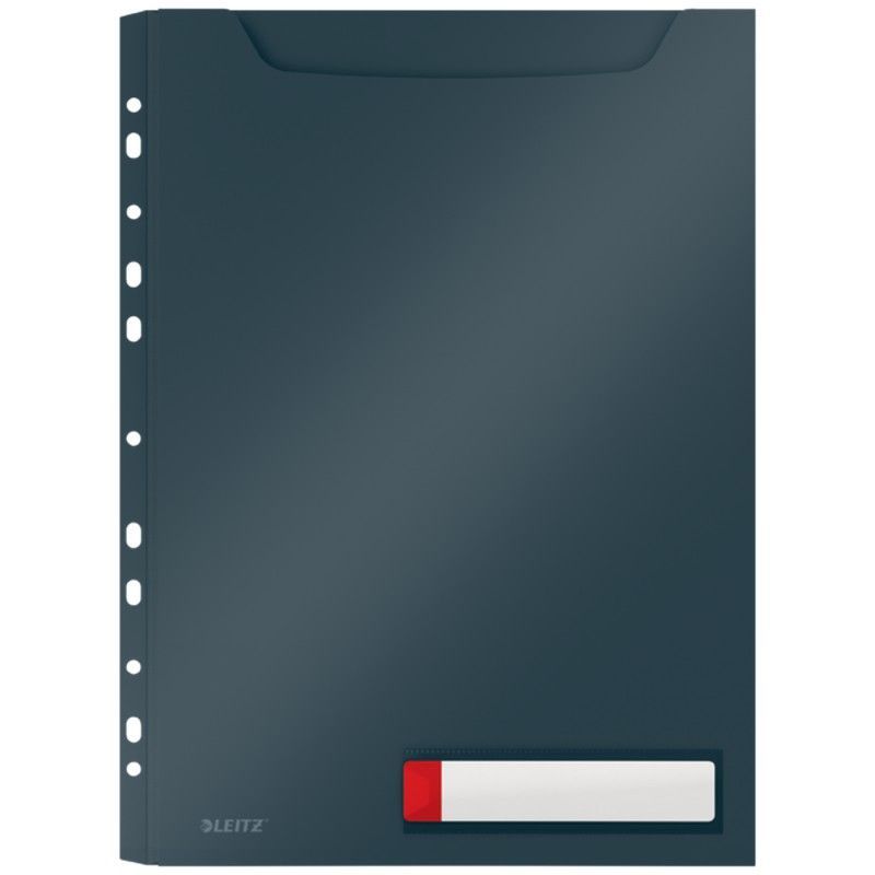 Pack 3 fundas privacidad Leitz Cosy gran capacidad, DIN A4, gris