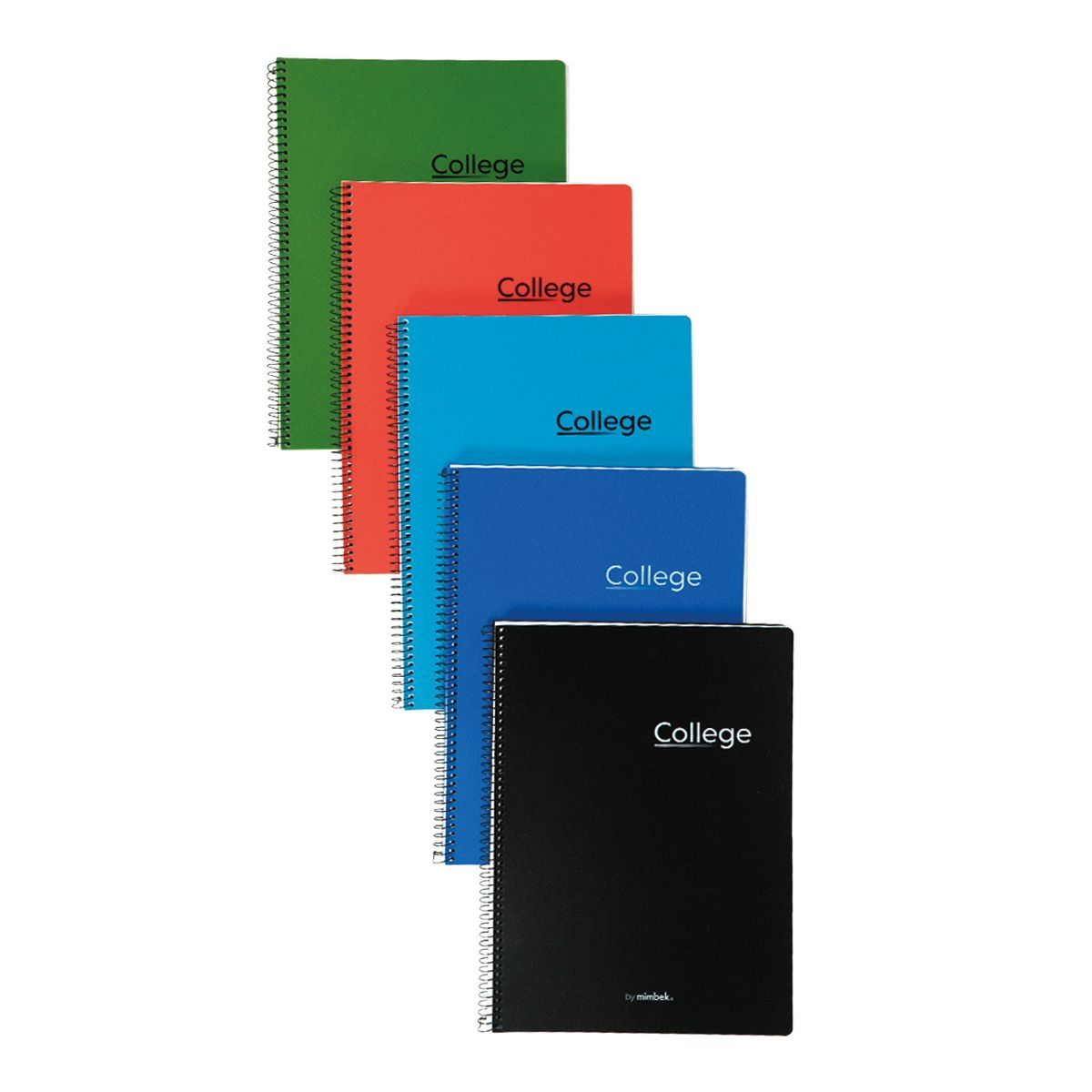 Pack 4+1 Cuaderno Tapa Polipropileno Folio 80h 90gr Básicos