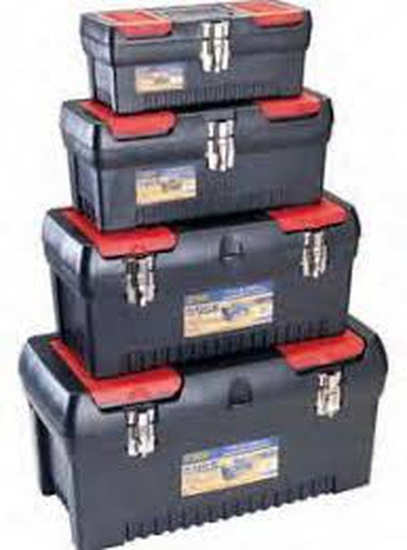 Pack 4 Cajas Plastico Con Bandejas