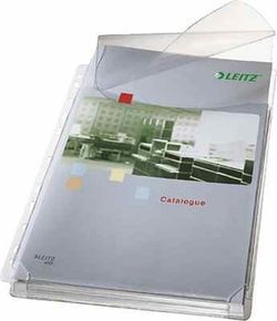 Pack 5 fundas pvc con fuelle y solapa superior