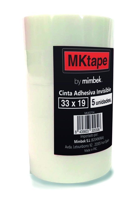 Pack 5 rollos Cintas Adhesivas invisibles