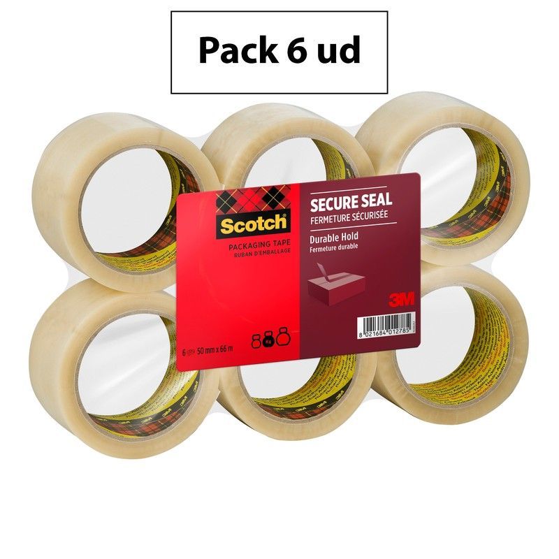 Pack 6 Cintas de embalaje transparente 50 mm x 66 m HV.5066.F6.T 7100303340