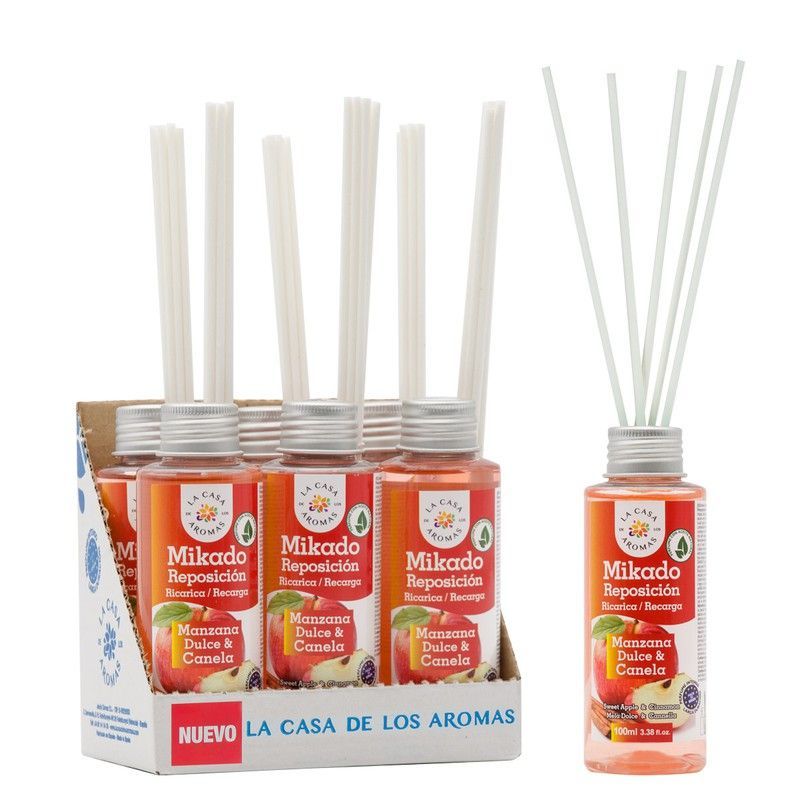 PACK 6 MIKADO Reposición Manzana Dulce & Canela (6 X 100ml)