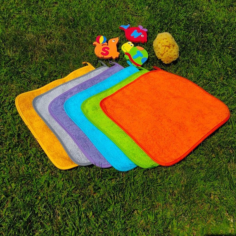 Pack 6 unidades toalla rizo algodón 38x38 cm ref 181