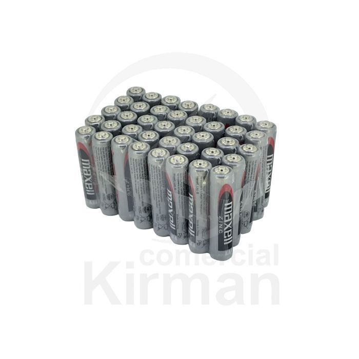 Pack Baterías Maxell Carbono De Zinc MA-R03P40 Tipo (R03P40) AAA 3V (32) Unidades