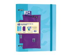 Pack carpeta con recambio oxford ebinder touch + bolso portatodo kangoo