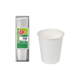 Pack Con 30unid. Vasos Cartón Blancos 120cc Best Products Green