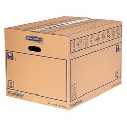 Pack de 10 Cajas de mudanzas con montaje manual 32L (430x300x250mm)  Resistente