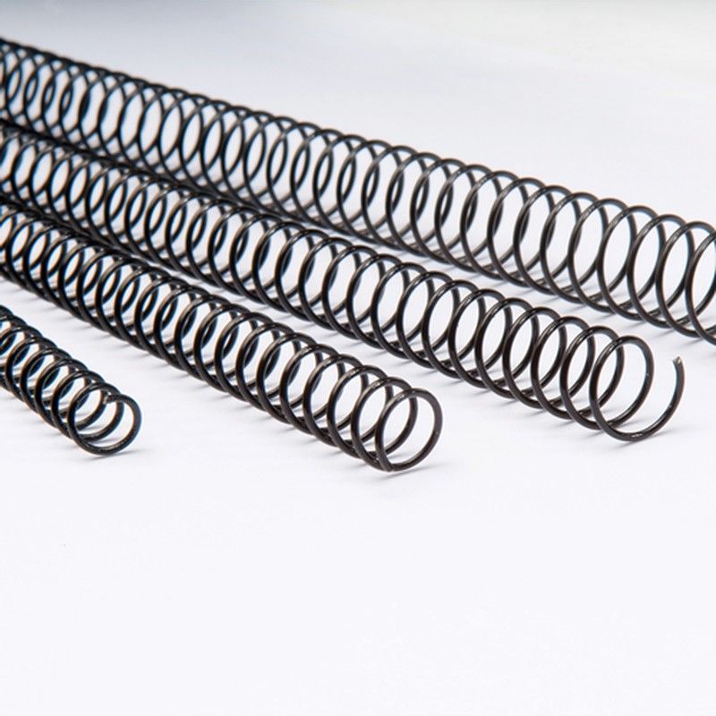Pack de 100 espirales metálicas Negras 14mm