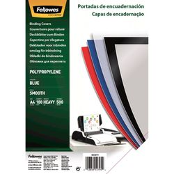 Pack de 100 portadas PP Azul A4 450 micras