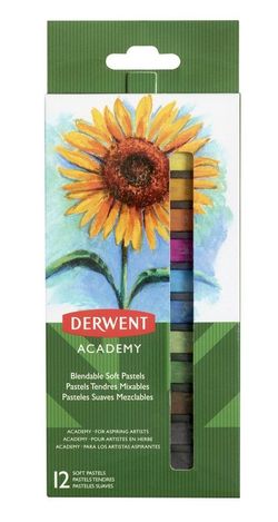 Pack de 12 barras pastel suave mezclable Derwent