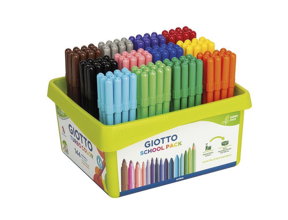 Pack de 144 rotuladores Giotto colores surtidos 521700