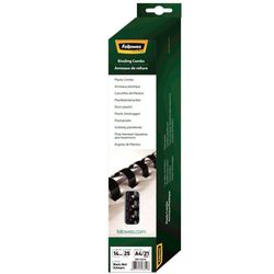 Pack de 25 canutillos Negros 14 mm