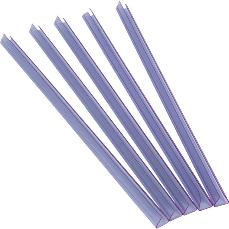 Pack de 50 lomeras transparentes 12 mm