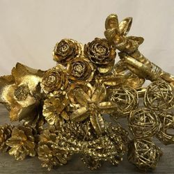 Pack Flores Secas Navidad Gold