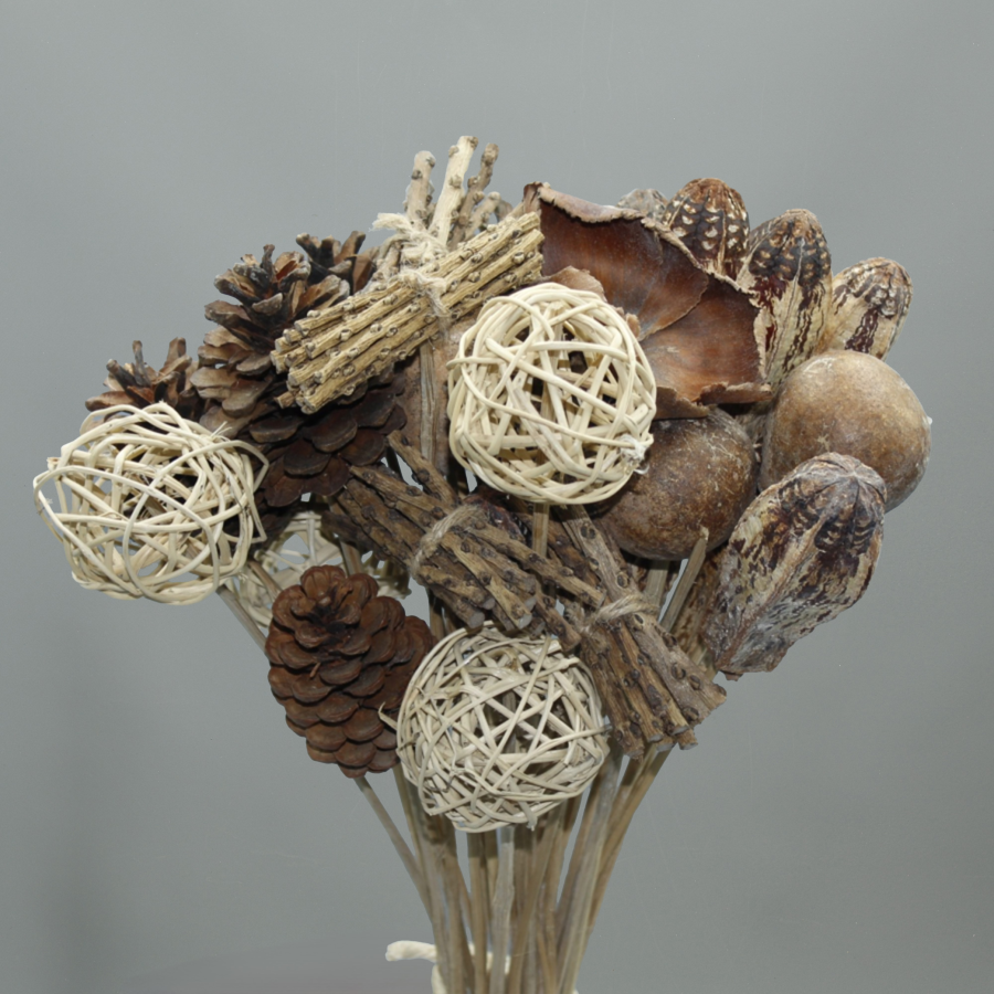 Pack Flores secas Navidad Natural Pack 2 ramos