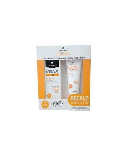 Pack Heliocare 360 Gel Oil-Free SPF50+ 50ml + Heliocare Advanced Spray 50SPF
