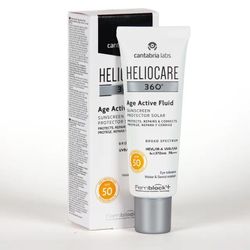 Pack HELIOCARE 360º Age Active Fluid SPF50 Fluido fotoprotector ultraligero + Endocare age barrier