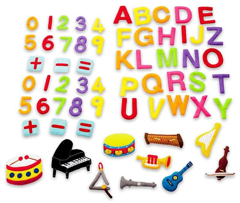 Pack Letras, números y música