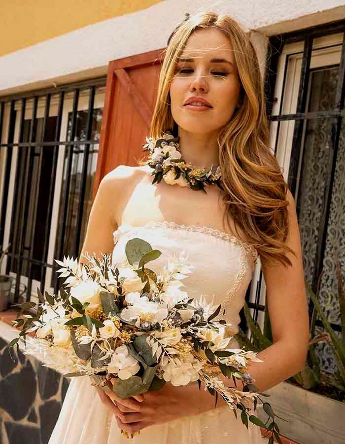 Pack Ramo Gota y Tocado Edurne