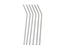 Pajitas acero inoxidable set 6 unidades leopold