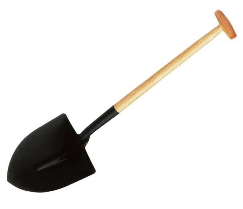 Pala de acero - Forma punta - Camping y huertos urbanos