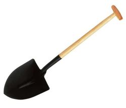 Pala de acero - Forma punta - Camping y huertos urbanos