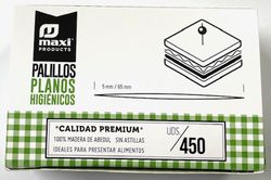 Palillos planos 5mm x 65 mm