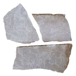 Pallet laja irregular Cuarcita blanco oriental