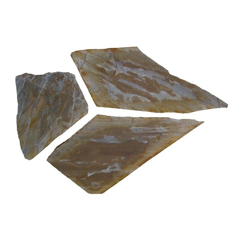 Pallet laja irregular Cuarcita rojo salmón oscuro