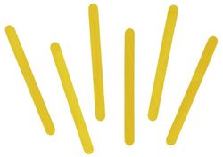 Palos de polo madera estándar 114 x 10 x 2 mm amarillo
