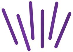 Palos de polo madera estándar 114 x 10 x 2 mm lila