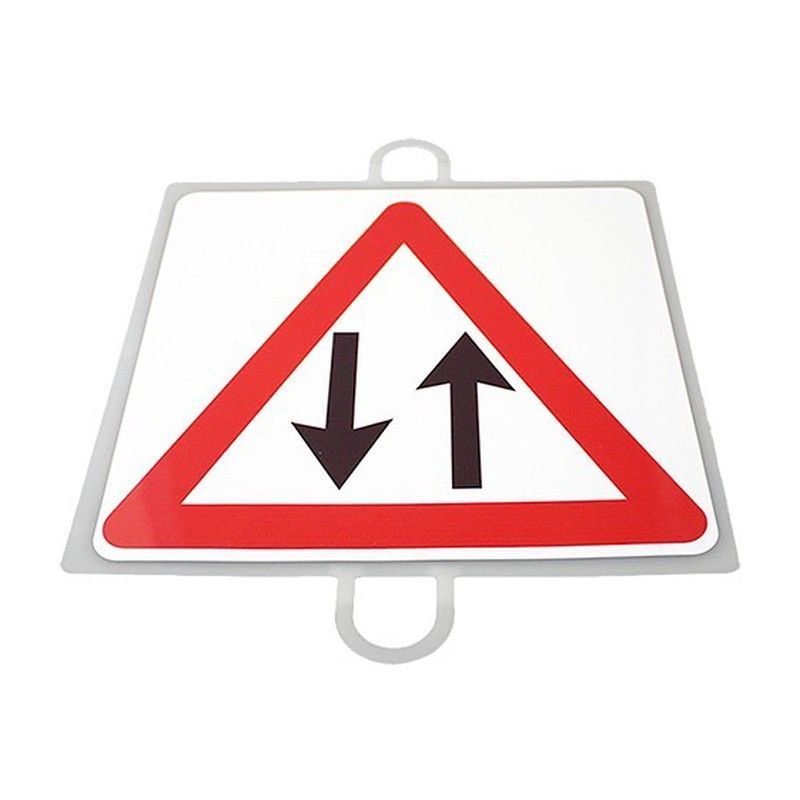 Panel de señalización de tráfico para picas. Dos sentidos