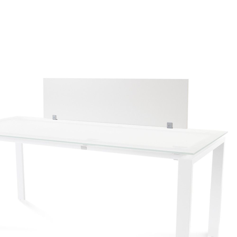 Panel Divisor 40 x 136 Melamina Blanco (Mesa Individual Cristal)