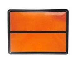 Panel Naranja Materias Peligrosas Con Raya Sin Números