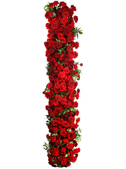 PANEL ROSAS ROJAS 200X40CM