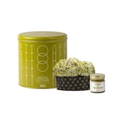 Panettone de Pistacho con Crema de Pistacho 750 grs Caja Metálica Le Creazione di Giulia