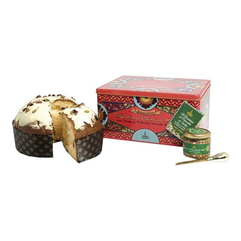 Panettone Gourmet al Pistacho Dolce Gabbana Lata 1 Kg