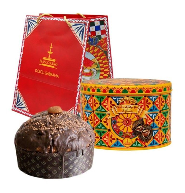 Panettone Gourmet Castaña Dolce Gabbana Lata 1 Kg