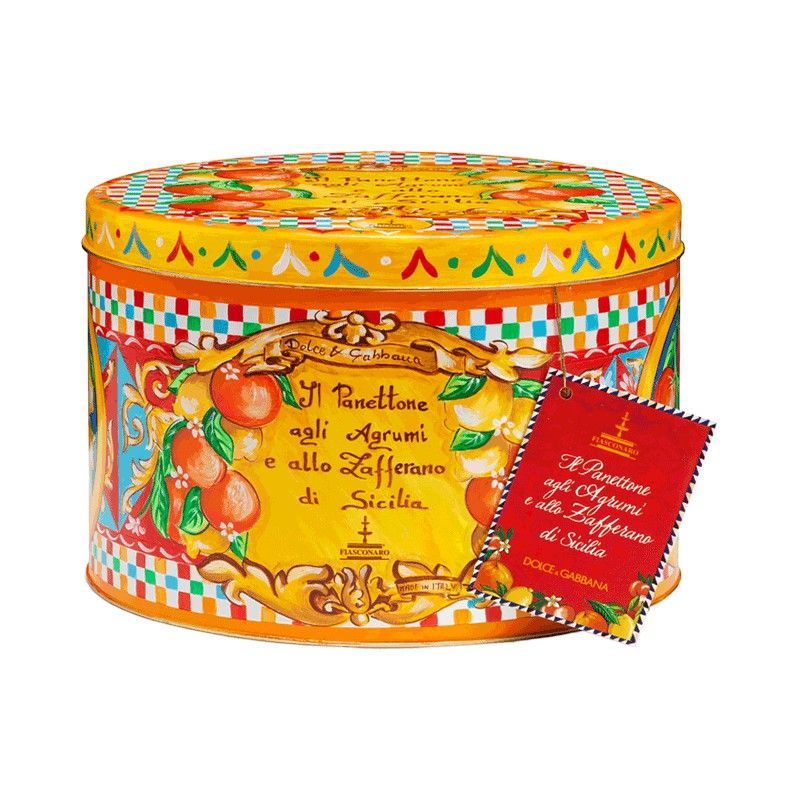 Panettone Gourmet Citricos Dolce Gabbana Lata 500 grs