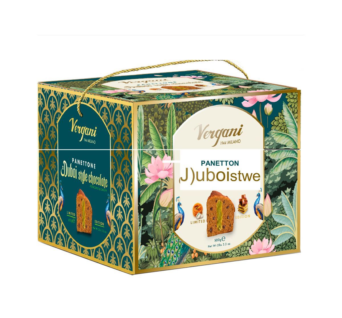 Panettone Italiano Artesano Vergani Dubai Chocolate 800 grs